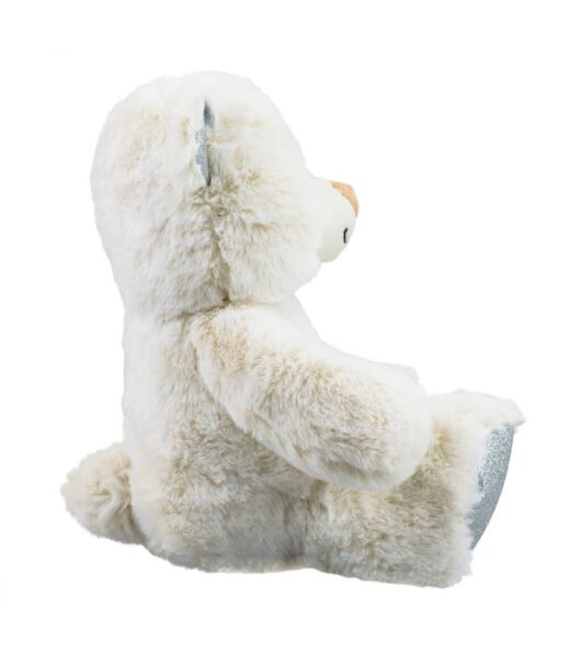 Urso Sentado Branco 23cm - Pelúcia