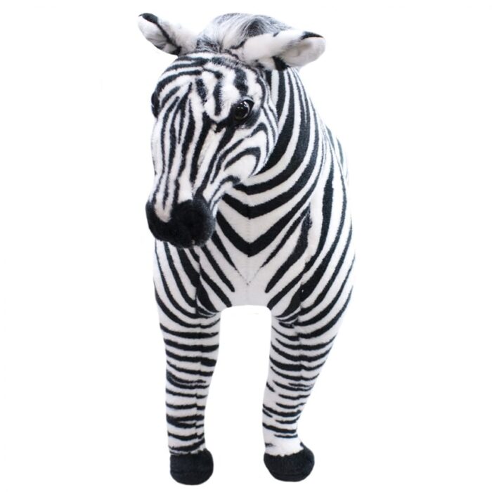 Zebra Realista Em Pé 75cm – Pelúcia