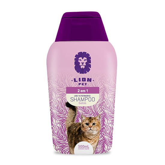 Shampoo Pet para Gatos 2 em 1 Lion Pet