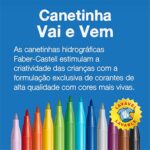 Canetinha Vai e Vem 12 cores Faber-Castell PT 1 UN