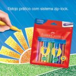 Canetinha Vai e Vem 12 cores Faber-Castell PT 1 UN