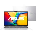 Notebook Asus Vivobook Go 15, Intel Core I3, 8GB de Memória, Armazenamento 512GB SSD, Windows 11 Home, Prata, Tela de 15,6", E1504GA-NJ435W CX 1 UN