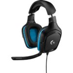 Headset Gamer G432, 7.1 Dolby Surround, para PC, PlayStation, Xbox e Nintendo Switch, Conexão P3, Preto/Azul, 981-000769, Logitech G - CX 1 UN