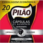 Café Pilão Cápsula Extraforte, Compatível com Cafeteira Nespresso - CX 20 UN