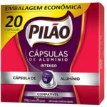 Café Pilão Cápsula Intenso, Compatível com Cafeteira Nespresso - CX 20 UN