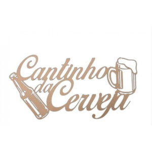 Cantinho da Cerveja Em mdf Natural