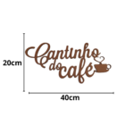 cantinho do café 6 em mdf 3mm natural