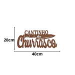 Cantinho do Churrasco em MDF Natural