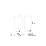 Kit 3 Nicho Decorativo 15X15X20 cm Branco Em Mdf