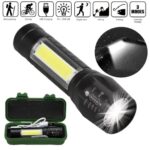 LANTERNA MINI TATICA RECARREGAVEL PORTATIL LED C/LUZ LATERAL ALTA POTENCIA - Image thumb 9