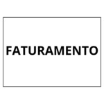 placa sinalização 1/2 oficio faturamento mdf branco