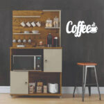 Plaquinha Decorativa Coffe Branco em Mdf