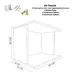 Suporte De Microondas Simples Em Mdf Madeirado