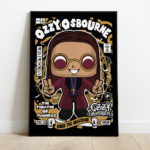 Quadro Decorativo Rock  MDF 3mm 20x28,5 cm - Ozzy Osbourne