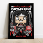 Quadro Decorativo Rock  MDF 3mm 20x28,5 cm - Motley Crue