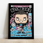 Quadro Decorativo Rock  MDF 3mm 20x28,5 cm - Blink 182