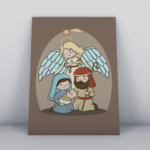 Quadro Decorativo  MDF 3mm 20x28,5 cm - Religioso