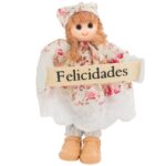 Boneca Placa Felicidades 16cm