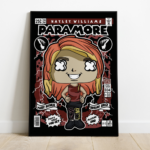 Quadro Decorativo Rock  MDF 3mm 20x28,5 cm - Paramore