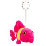 Chaveiro Peixe Pink Amarelo 15cm - Pelúcia