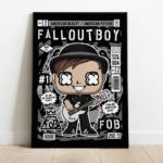 Quadro Decorativo Rock  MDF 3mm 20x28,5 cm - Fall Out Boy