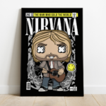 Quadro Decorativo Rock  MDF 3mm 20x28,5 cm - Nirvana