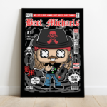 Quadro Decorativo Rock  MDF 3mm 20x28,5 cm - Bret Michaels