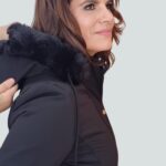 Vitrine de Fornecedores  Jaqueta Parka Feminina Forrada Capuz Preto  5