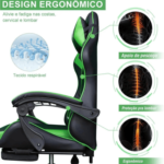 Vitrine de Fornecedores  Cadeira Gamer Phyton Fly Verde  3