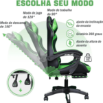 Vitrine de Fornecedores  Cadeira Gamer Phyton Fly Verde  4