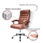 Cadeira de Escritório Ergonomica Master - Marrom