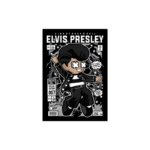 Quadro Decorativo Rock  MDF 3mm 20x28,5 cm - Elvis Presley