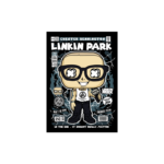 Quadro Decorativo Rock  MDF 3mm 20x28,5 cm - Linkin Park