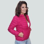 Jaqueta Feminina Bobojaco Nylon Forrada com Touca - Pink