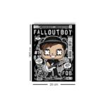 Quadro Decorativo Rock  MDF 3mm 20x28,5 cm - Fall Out Boy