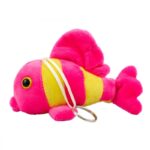 Chaveiro Peixe Pink Amarelo 15cm - Pelúcia