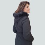 Jaqueta Parka Feminina Forrada Capuz Removivel - Preto