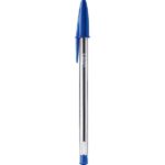 Caneta Esferográfica BIC Escrita Média Cristal Dura Mais, Azul, Leve 4 Pague 3, BT 4 UN