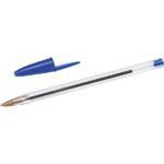 Caneta Esferográfica BIC Escrita Média Cristal Dura Mais, Azul, Leve 4 Pague 3, BT 4 UN