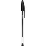 Caneta Esferográfica BIC Escrita Média Cristal Dura Mais, Preto, BT 3 UN