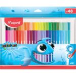 Caneta Hidrográfica Color Peps Ocean, 48 cores, 845726, Maped - CX 1 UN