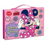 Maleta Para Colorir Disney Minnie Retangular Sortido 22335 Molin - CX 1 KT