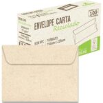 Envelope comercial, 11,4cm x 16,2cm, sem rpc, Reciclado, 75g, 004543R, Romitec - CX 100 UN