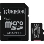 Cartão de Memória microSD com adaptador Select Plus, 256GB, Kingston - BT 1 UN