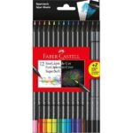 Lápis de Cor EcoLápis SuperSoft 12 Cores Com 2 EcoLápis Grafite Faber-Castell CX 1 UN