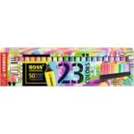 Pincel Marca texto Boss 23 cores, 7023-01 58.0901, Stabilo - CX 1 UN