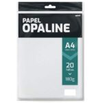 Papel Opaline 180g A4 210x297 branco Spiral - PT 20 FL