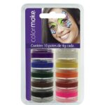 Tinta facial com 10 cores, Colormake - BT 1 KT