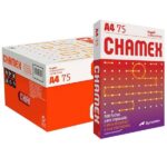 Papel Sulfite A4, 75g, 210mmx297mm, Caixa com 10 resmas - 5000 Folhas, Chamex CX 5000 FL