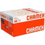 Papel Sulfite A4, 75g, 210mmx297mm, Caixa com 10 resmas - 5000 Folhas, Chamex CX 5000 FL